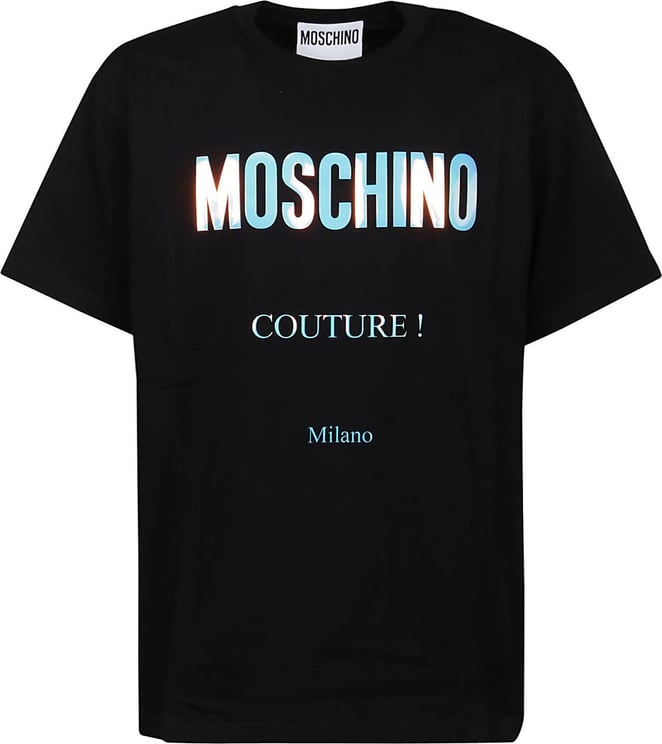 Moschino Logo Printed T-shirt Black Zwart