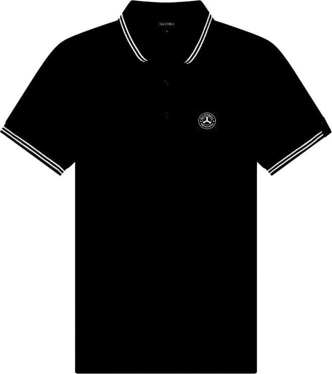Quotrell Lyon Polo | Black / White Zwart