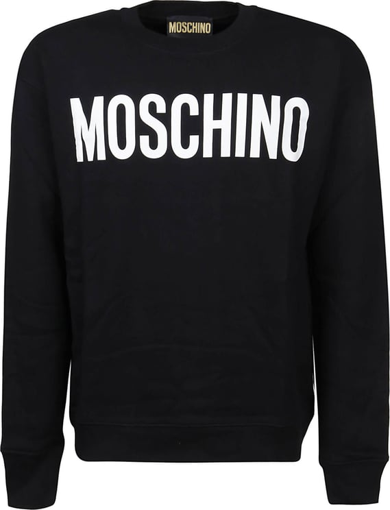 Moschino Logo Printed Sweatshirt Black Zwart