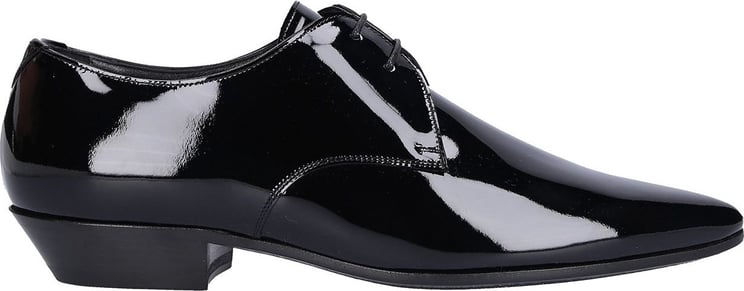 Saint Laurent Lace Up Shoes Jonas Patent Leather Artur Zwart