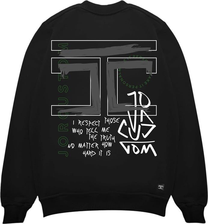 JorCustom Truth Sweater Black Zwart
