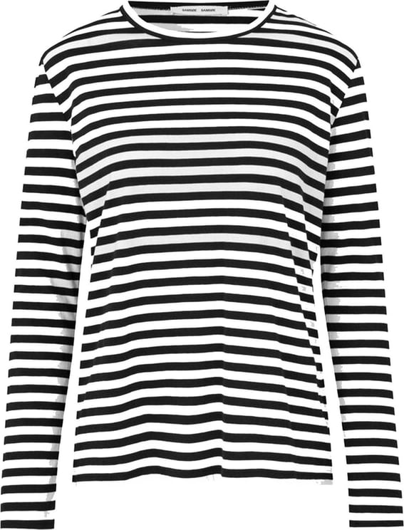 Samsøe Samsøe striped pattern t-shirt Zwart