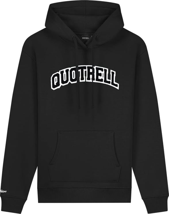 Quotrell University Hoodie | Black / White Zwart