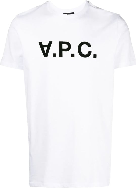 A.P.C. T-shirt Vpc Blanc H Blue Blauw