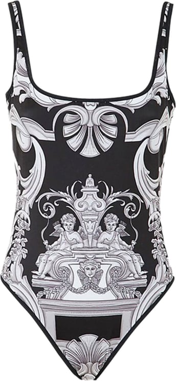 Versace baroque pattern-print swimsuit Divers
