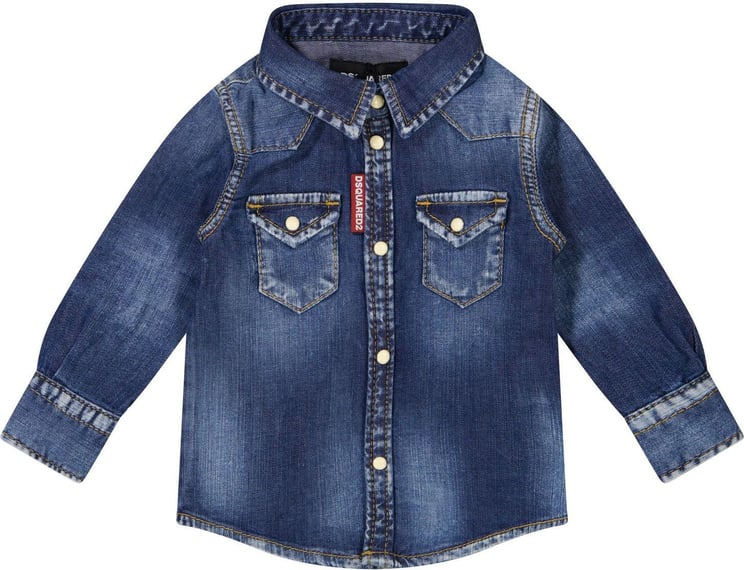 Dsquared2 Dsquared2 DQ033G baby blouse jeans Blauw