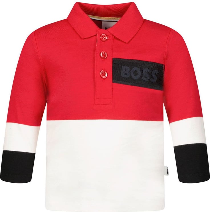 Hugo Boss Boss J05959 baby polo rood Rood