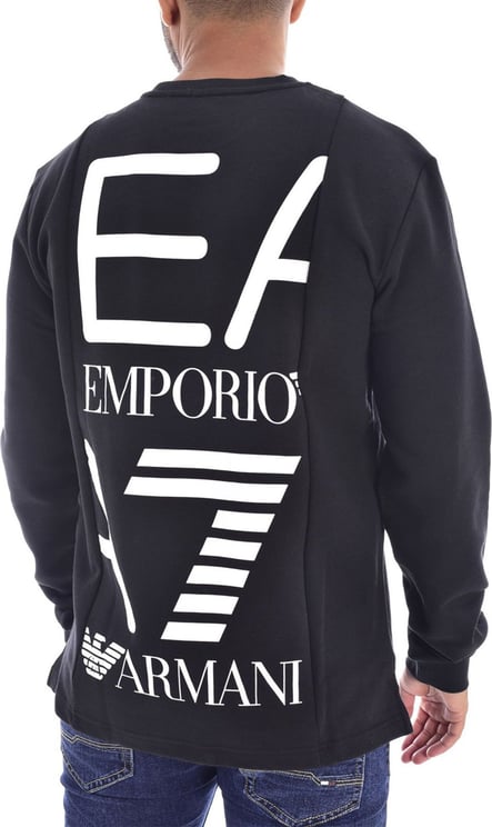 EA7 Sweatshirt Homme Black Zwart