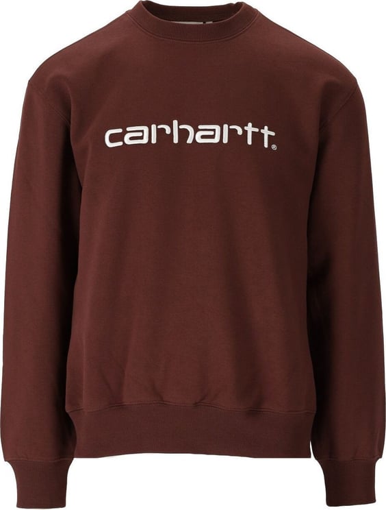Carhartt Wip Brown Sweatshirt With Logo Brown Bruin
