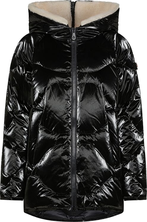 Peuterey Quilted jacket with pearl effect Zwart