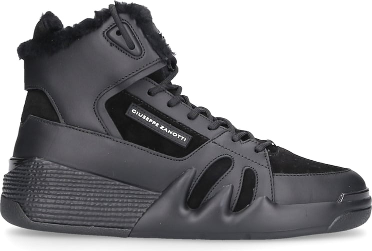 Giuseppe Zanotti High-top Sneakers Talon Calfskin Bertone Black