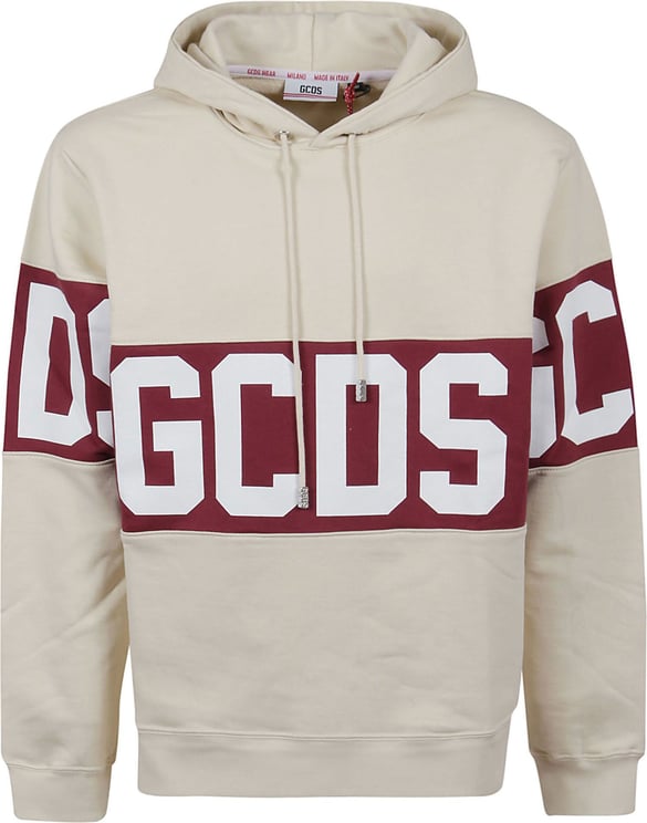 GCDS Band Logo Regular Hoodie Roze