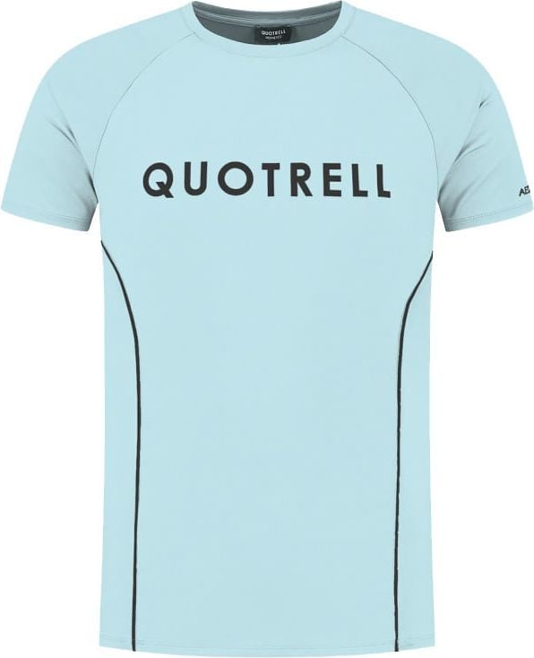 Quotrell Torino T-shirt | Light Blue / Black Blauw