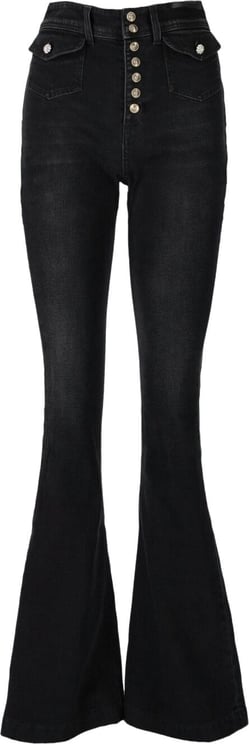 Versace Jeans Couture Black Flared Jeans Black Zwart