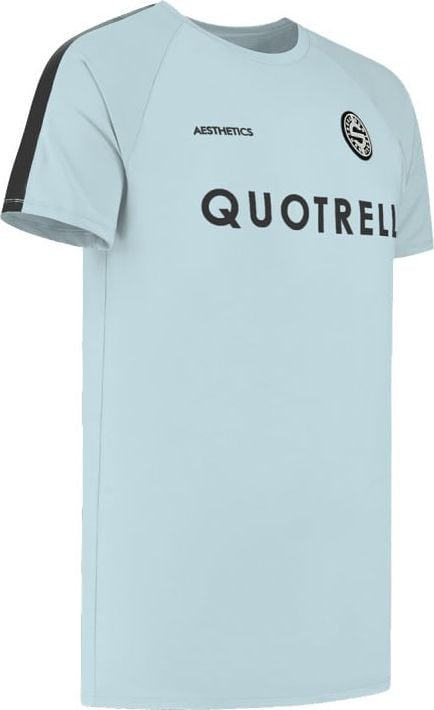 Quotrell Milano T-shirt | Light Blue / Black Blauw