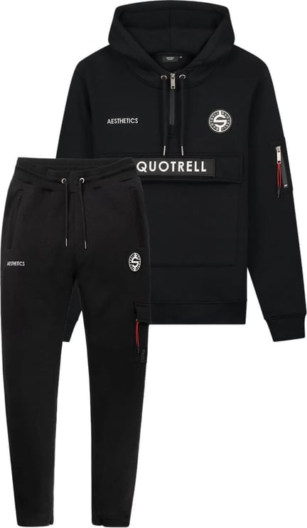 Quotrell Qatar Set | Black / White Zwart