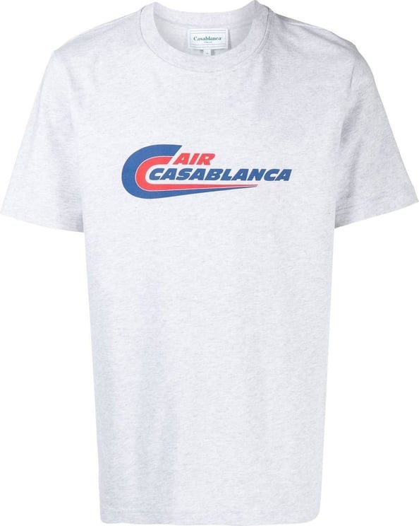 Casablanca Air Casa Screen Printed Tee shirt Grijs