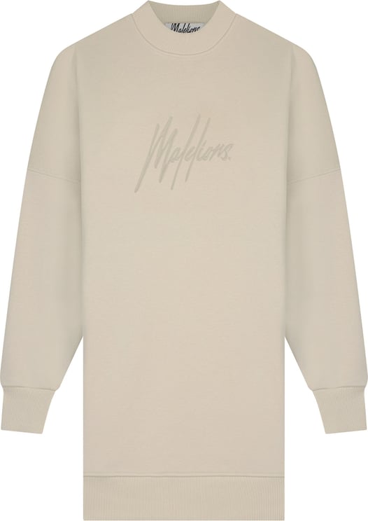 Malelions Signature Sweater Dress - Moon Grey Grijs