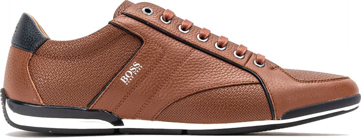 Hugo Boss Hugo Boss Leather Sneaker Bruin