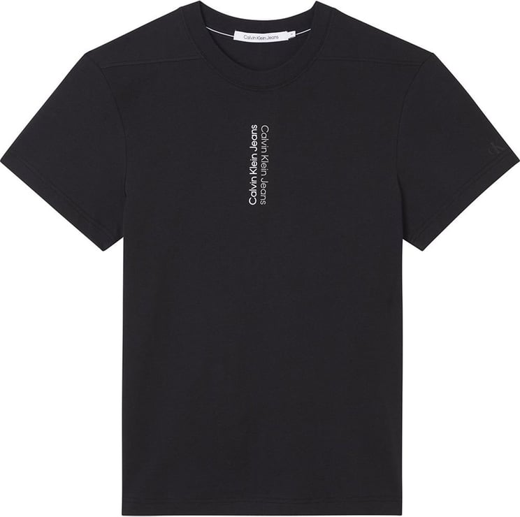 Calvin Klein T-shirt Man Mirror Logo Tee J30j320185.beh Black