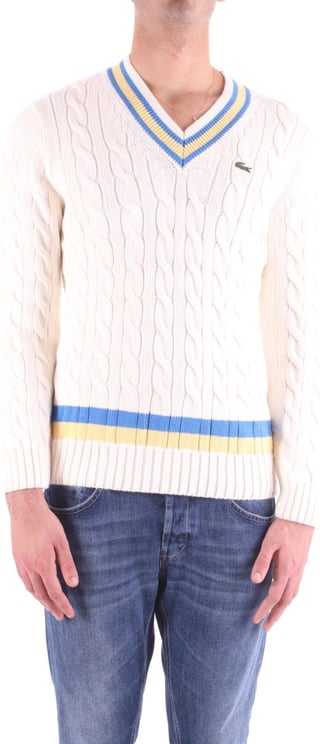 Lacoste Sweaters Cream White Wit