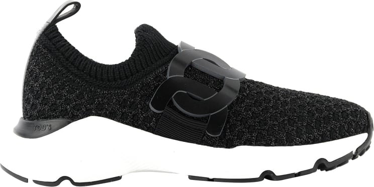 Tod's Lurex Sneaker Black Zwart