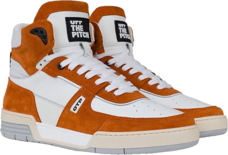 OFF THE PITCH Sneakers Basketta Hi Aranciowhite Oranje Orange