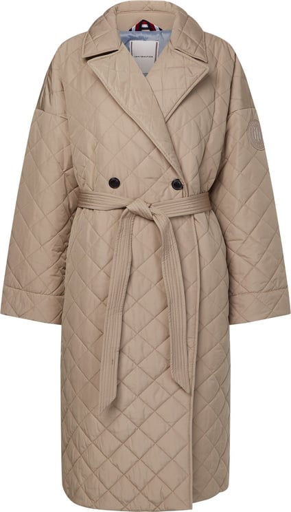 Tommy Hilfiger Relaxed Sorona Quitled Trenchcoat Beige Beige