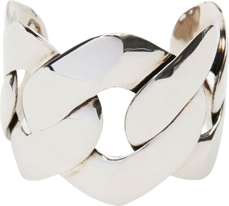 Alexander McQueen chain cuff bracelet Metallic