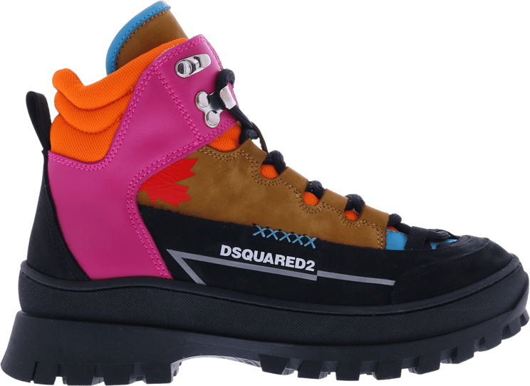Dsquared2 Hiking Shoes Mid Lace Zwart