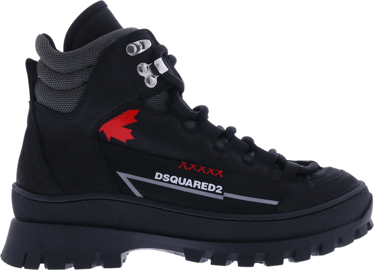 Dsquared2 Hiking Shoes Mid Lace Zwart
