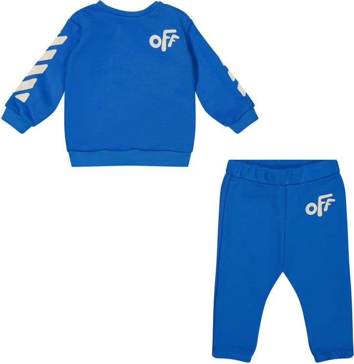 OFF-WHITE Off-White OB2X003F22FLE001 baby joggingpak blauw Blauw