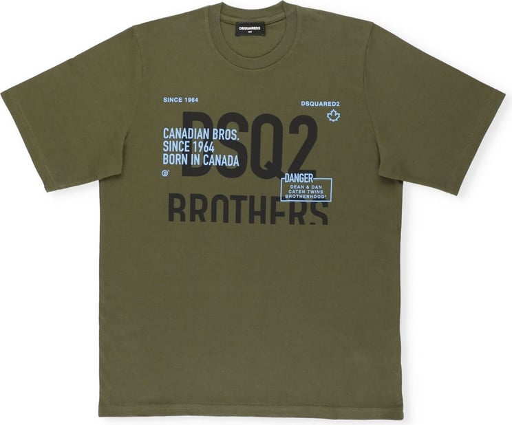 Dsquared2 T-shirts And Polos Rifle Green Groen