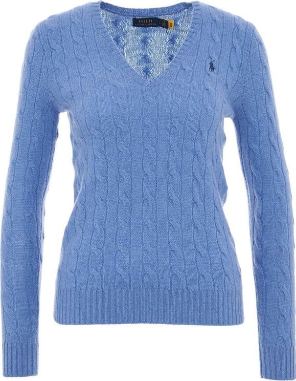 Ralph Lauren Cable Knit Sweater Blue Blauw