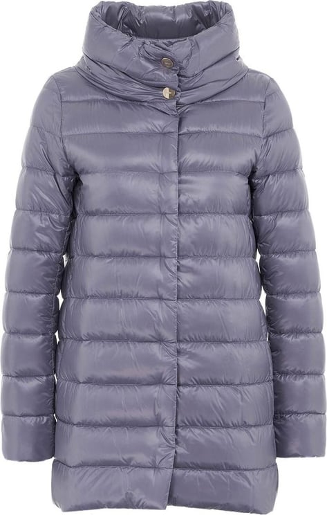 Herno Quilted Down Coat Purple Paars