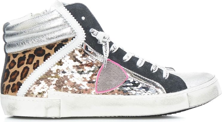 Philippe Model High Top Sneakers Prsx High Silver Zilver