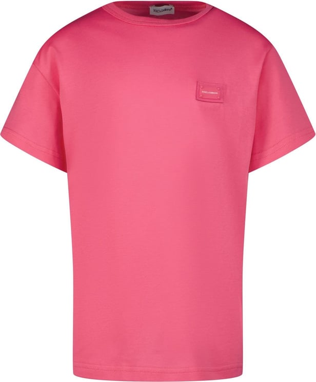 Dolce & Gabbana Dolce & Gabbana L4JT7T G7OLK kinder t-shirt roze Roze