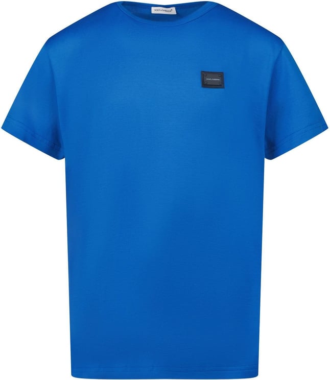 Dolce & Gabbana Dolce & Gabbana L4JT7T G7OLK kinder t-shirt cobalt blauw Blue