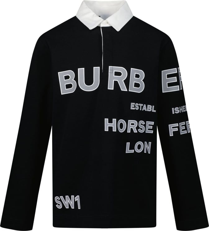 Burberry Burberry 8053931 kinder polo zwart Zwart