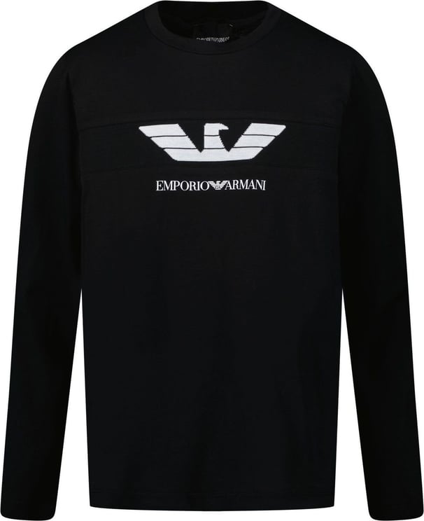 EA7 Armani 6L4TJP kinder t-shirt zwart Zwart