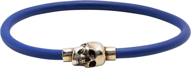 Alexander McQueen skull charm bracelet Blauw