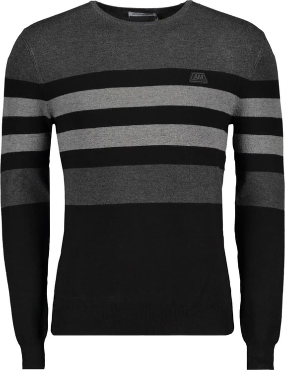 Antony Morato London Sweater Grey Zwart