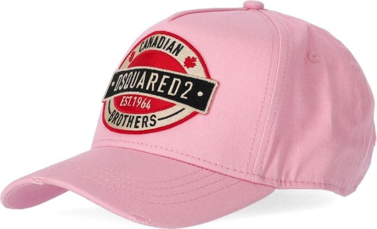 Dsquared2 D2 Patch Pink Baseball Cap Pink Roze