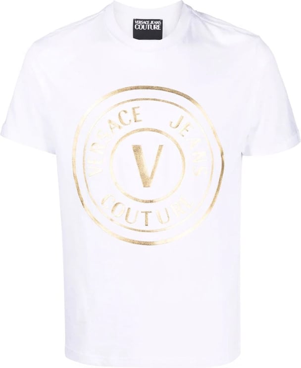 Versace Jeans Couture White Man T-shirt Wit