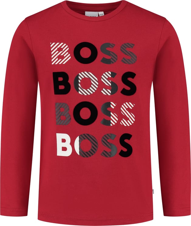Hugo Boss T-shirt Lange Mouwen Rood