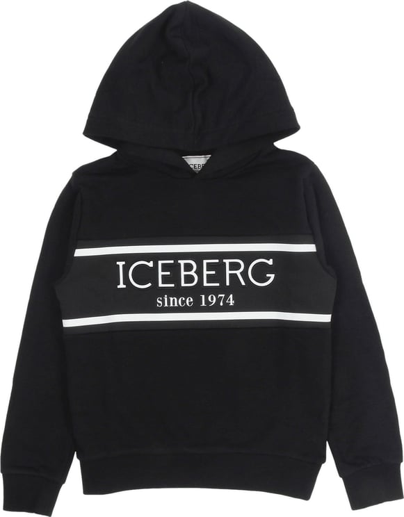 Iceberg Hooded Sweater Mfice Zwart
