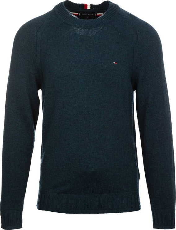 Mode Sweaters Kabeltruien Tommy Hilfiger Kabeltrui wit geborduurde letters casual uitstraling 