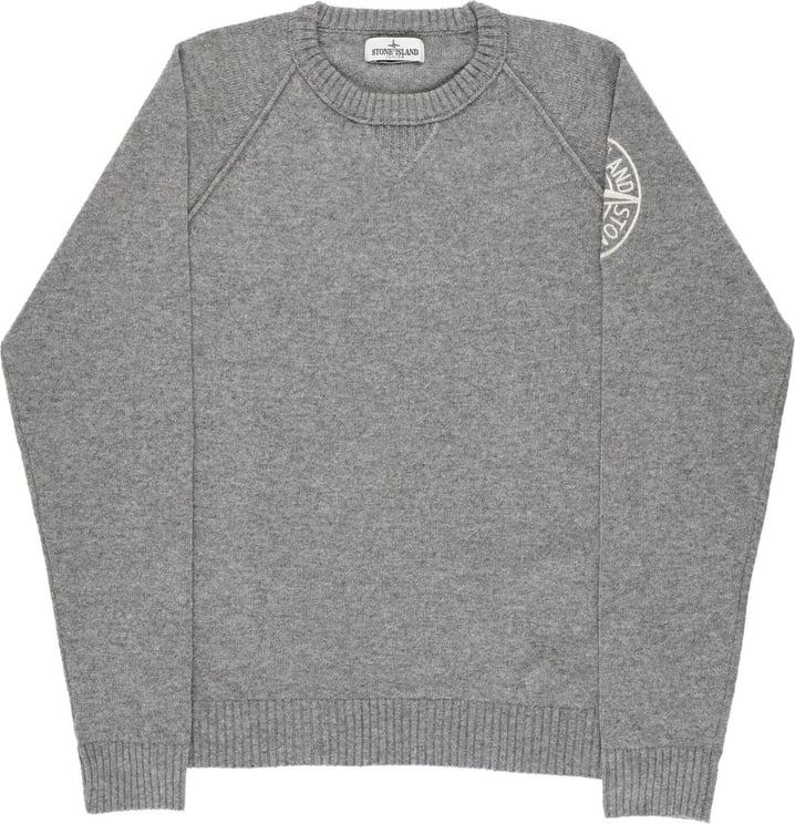 Stone Island Junior Sweaters Fumo Melange Grijs