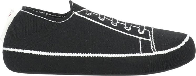 Marni Sneakers Black/lily White Zwart