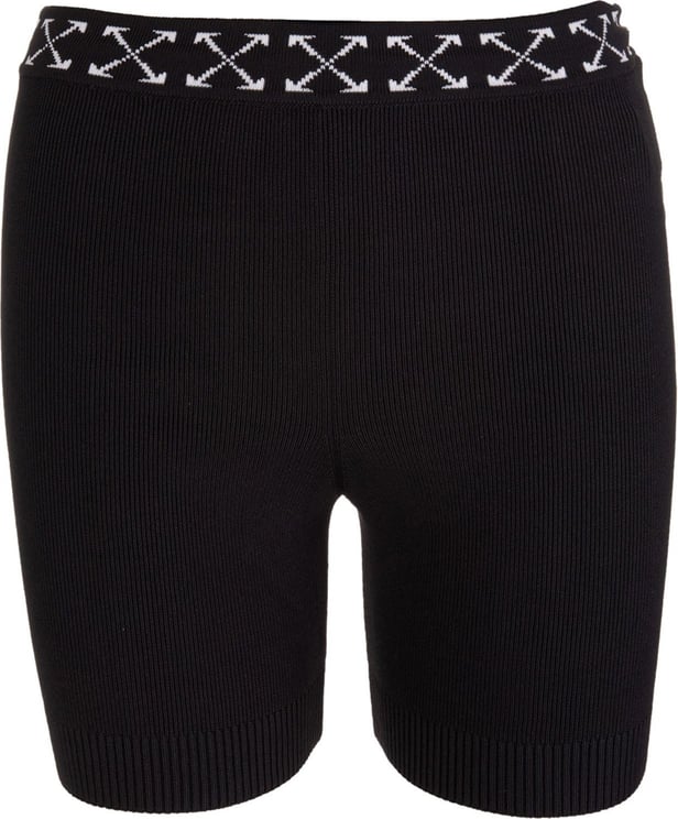 OFF-WHITE arrows motif knitted shorts Zwart